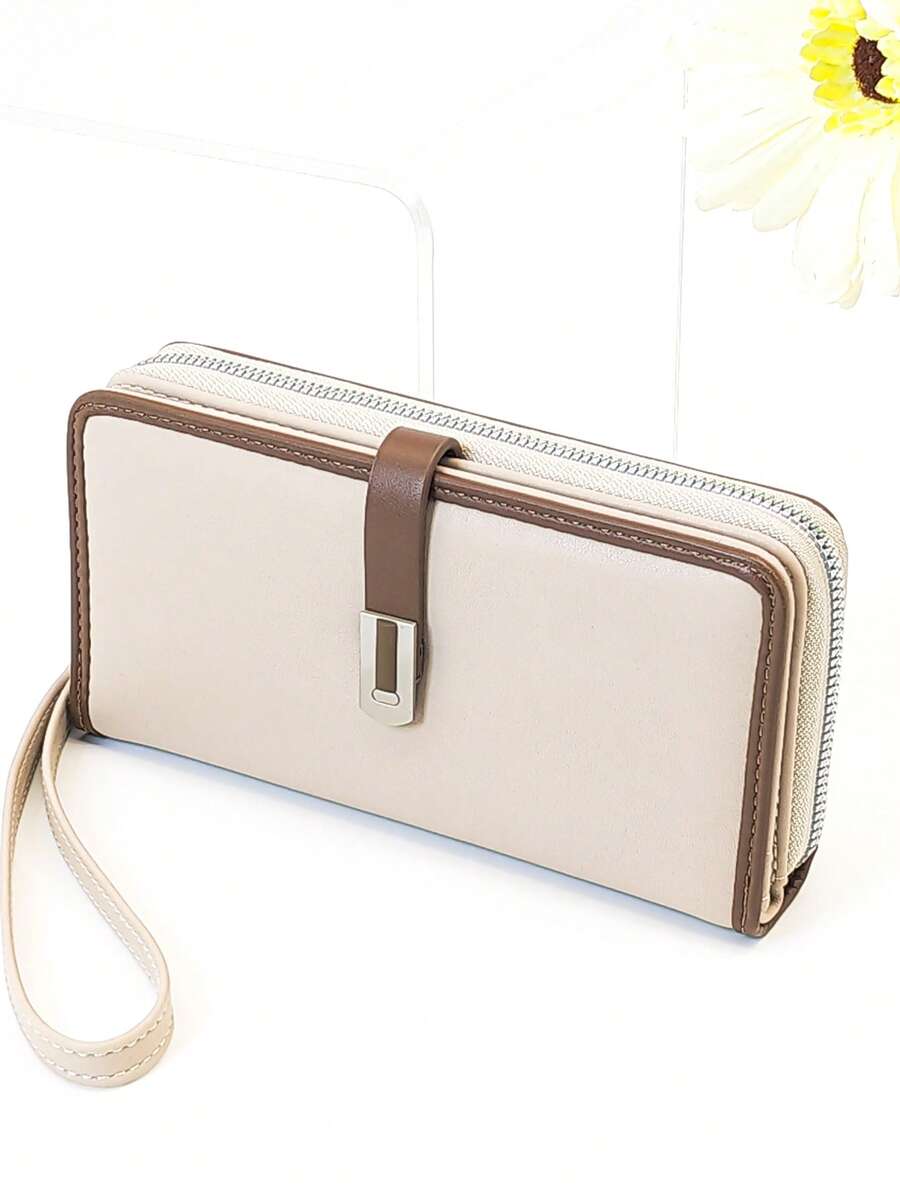 Modern Colorblock Phone & Card Wristlet Wallet