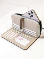 Modern Colorblock Phone & Card Wristlet Wallet