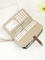 Modern Colorblock Phone & Card Wristlet Wallet