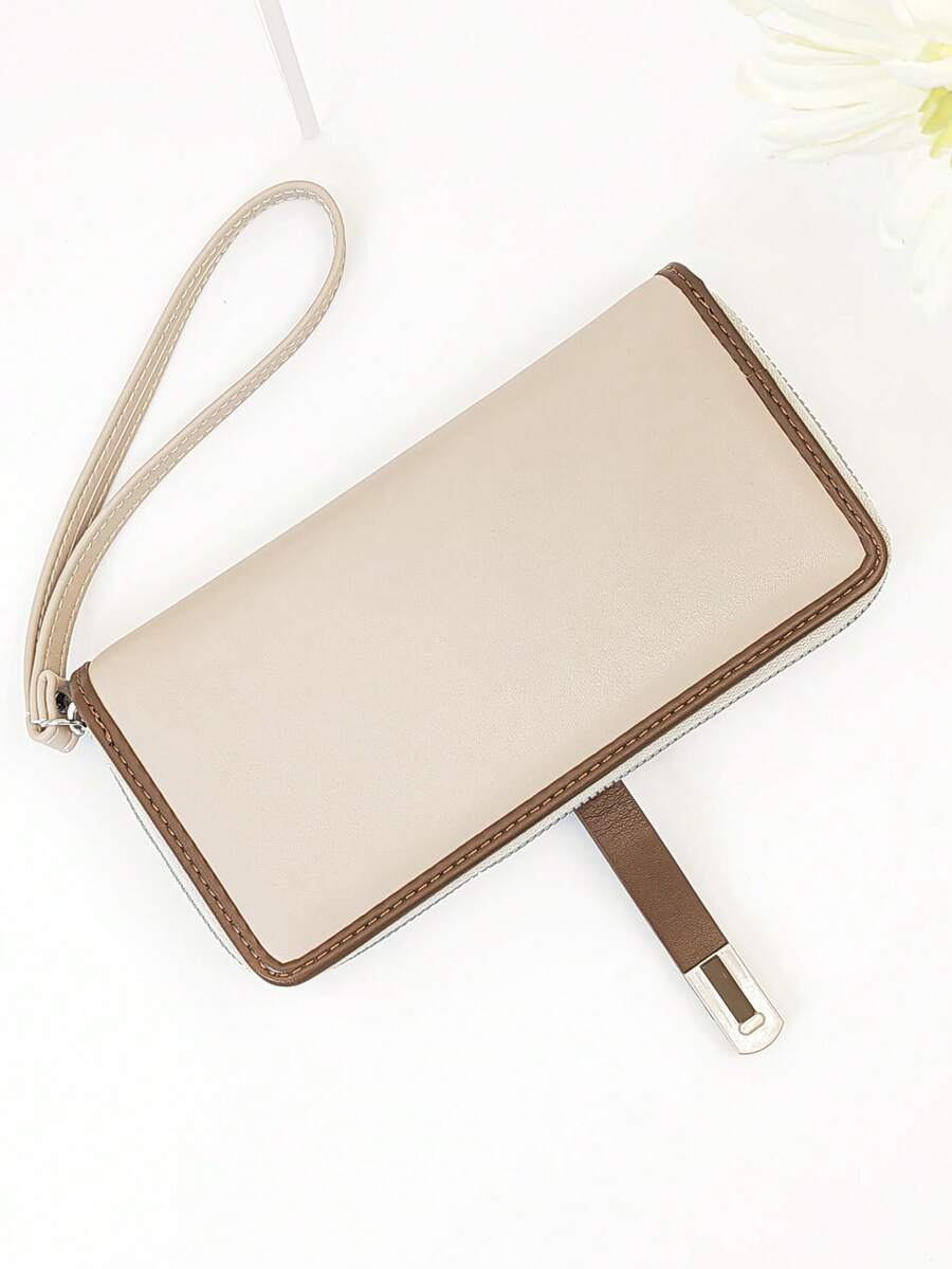 Modern Colorblock Phone & Card Wristlet Wallet