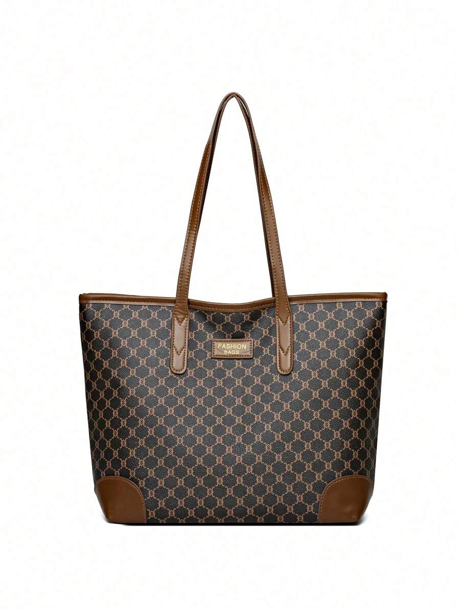 Floral Elegance Three-Piece Tote Bag Set
