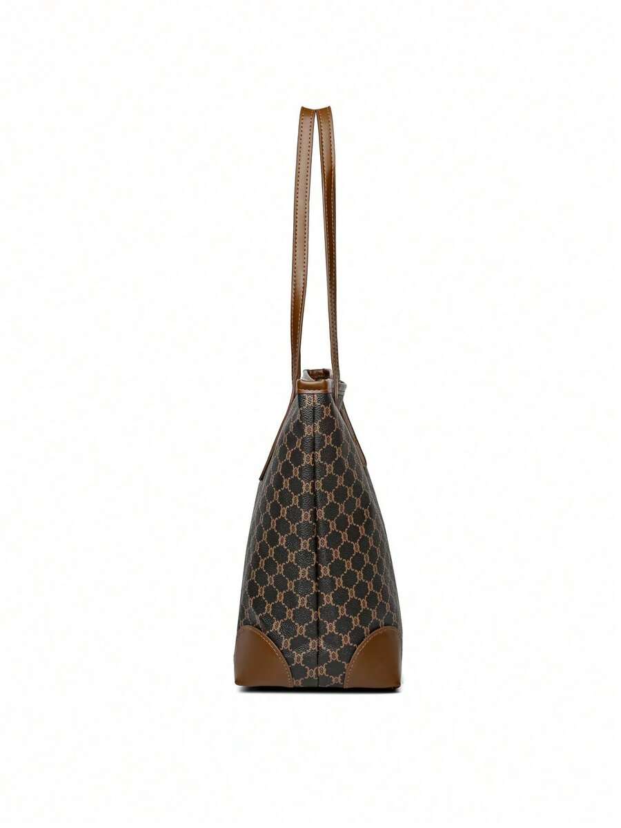 Floral Elegance Three-Piece Tote Bag Set