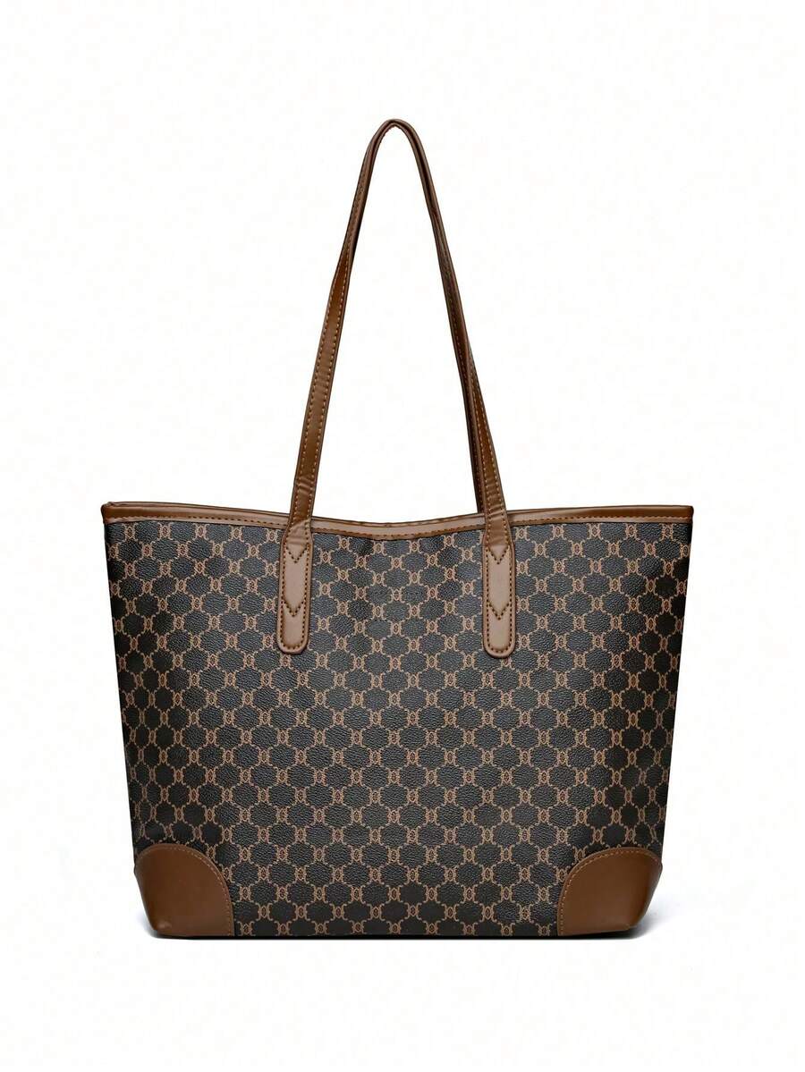 Floral Elegance Three-Piece Tote Bag Set