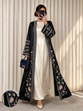 Al Najma Floral Print Open-Front Abaya Coat