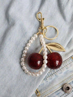 Sweet Cherry Pendant Bag Charm Keychain