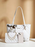 Quilted Charm Three-Piece Bag & Coin Purse Set