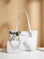 Quilted Charm Three-Piece Bag & Coin Purse Set