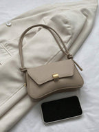 Parisian Classic Pebbled Faux Leather Boxy Handbag