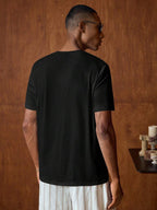 AKNOTIC Men's 3-Piece Solid Color Crew Neck T-Shirt Set