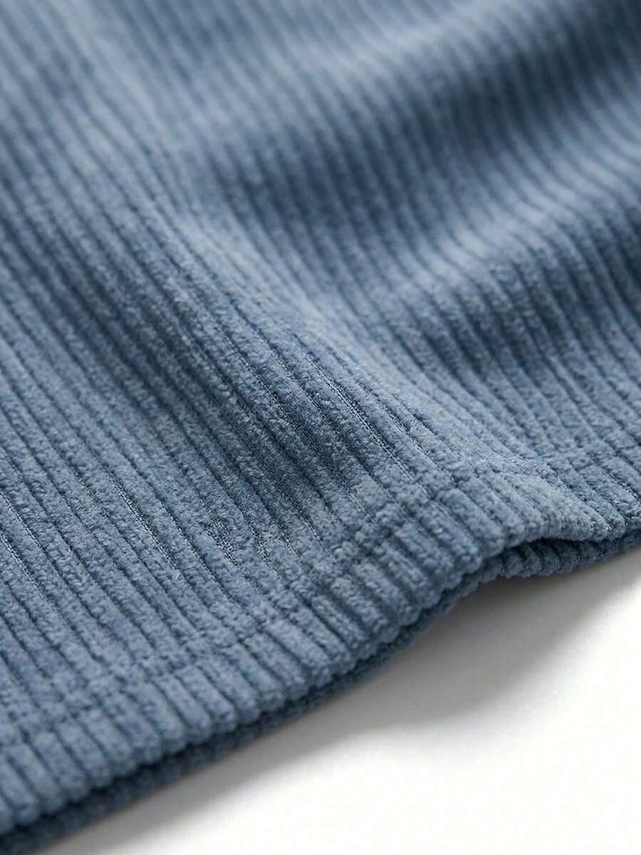 Men's Fog Blue Minimalist Loose Fit T-Shirt