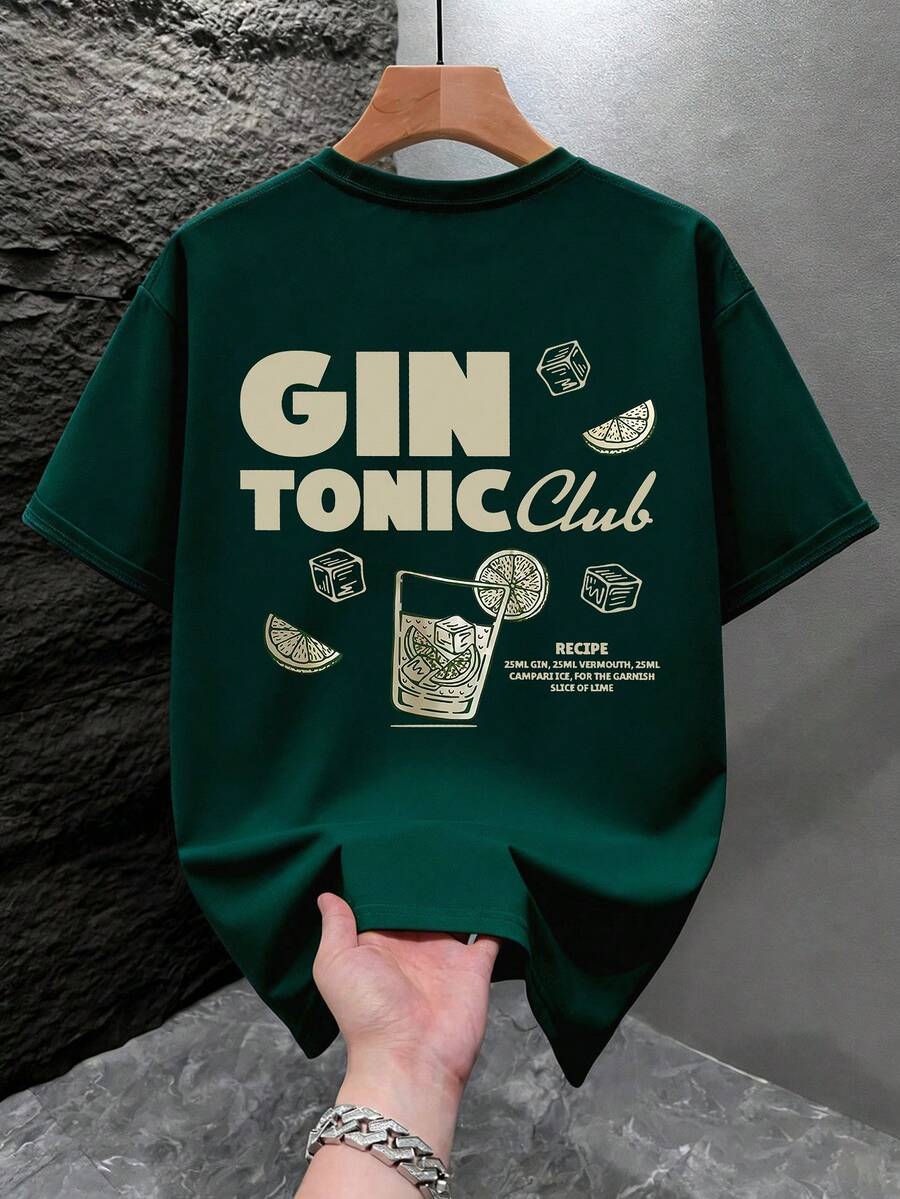 Men's Beach Vacation Graphic Loose Fit T-Shirt