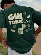Men's Beach Vacation Graphic Loose Fit T-Shirt