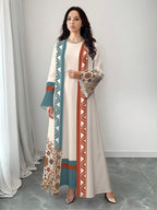 Al Najma Bohemian Floral Maxi Dress and Cardigan Set