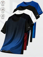 Men's 5-Piece Running and Fitness T-Shirt Set