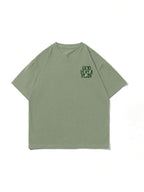 Unisex Layered English Slogan Print Loose T-Shirt