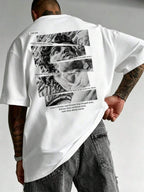Men's Vintage David Statue Graphic Streetwear T-Shirt