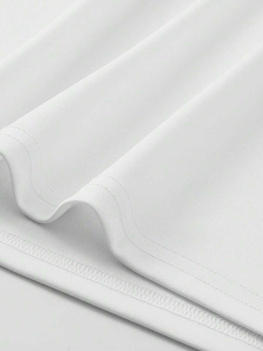 Daypath LA Embossed Letter White T-Shirt