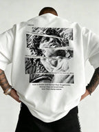 Men's Vintage David Statue Graphic Streetwear T-Shirt