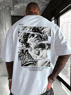 Men's Vintage David Statue Graphic Streetwear T-Shirt
