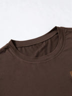Manfinity Homme Men's Chest Pocket Leather Label T-Shirt