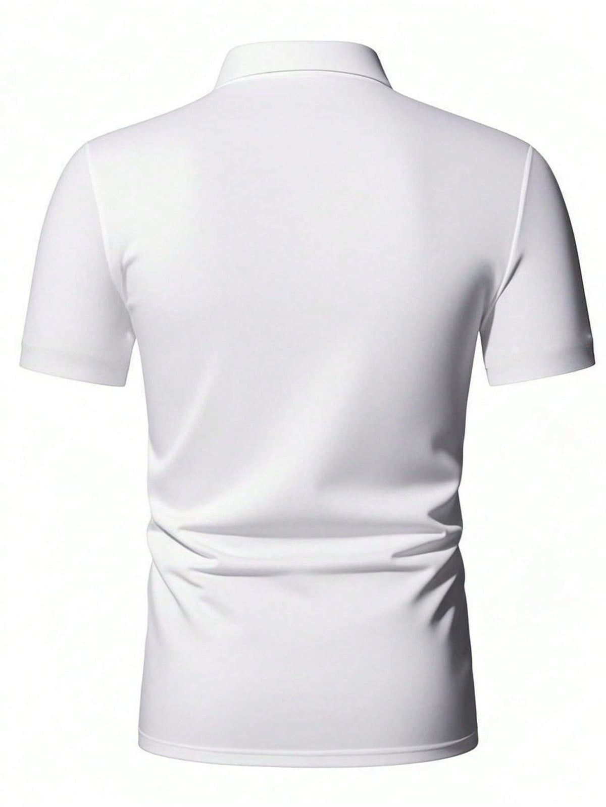 GRDR Men's Half Zip Polo Collar Short Sleeve Shirt