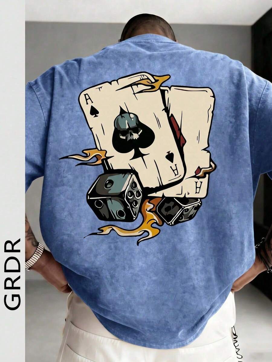 GRDR Men's Loose Fit Graphic Short Sleeve T-Shirt