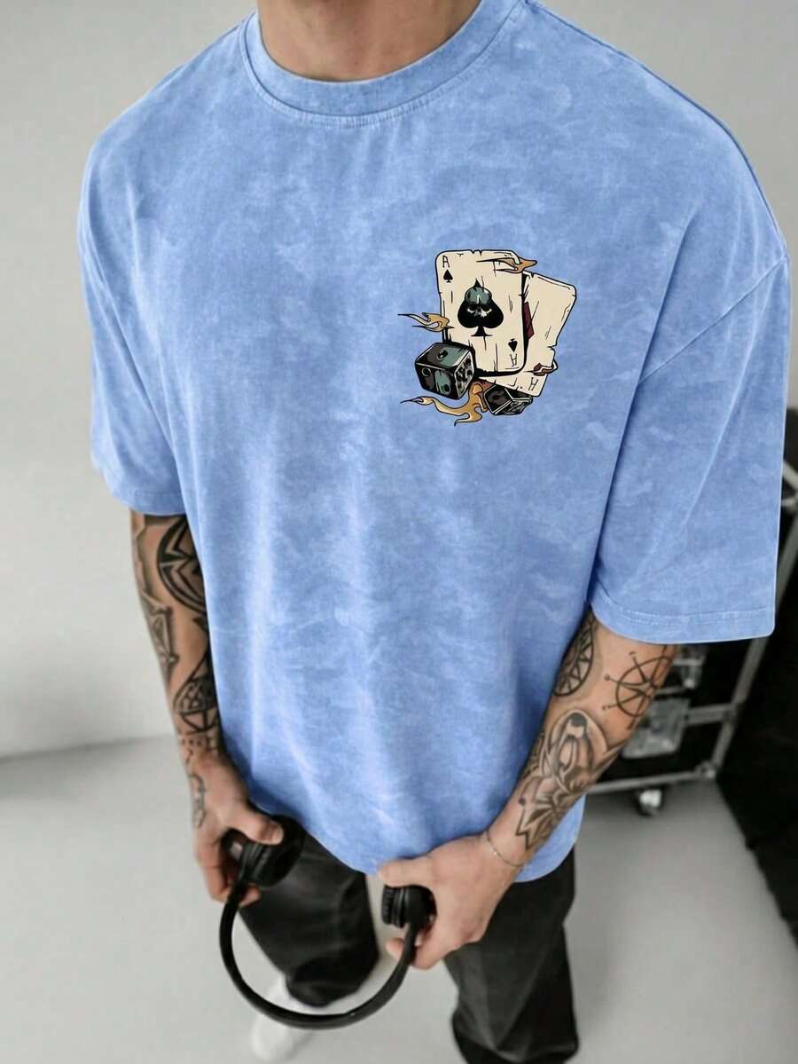GRDR Men's Loose Fit Graphic Short Sleeve T-Shirt