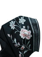 Al Najma Floral Print Open-Front Abaya Coat