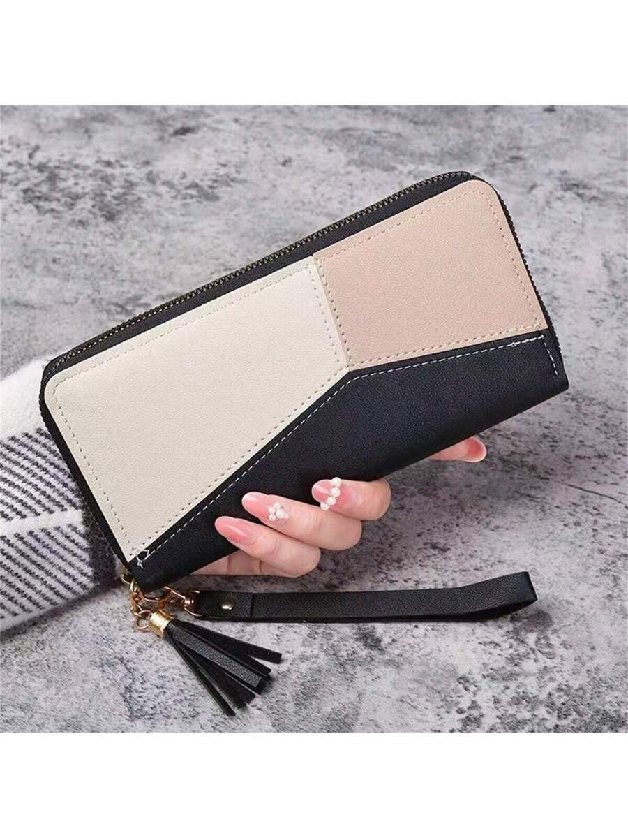 Everyday Luxe Korean-Style Zip Wristlet Wallet