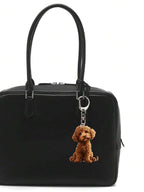 Cute Teddy Dog Bubble Tea Keychain