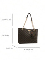Quiet Luxury Brown Faux Suede Slouchy Tote