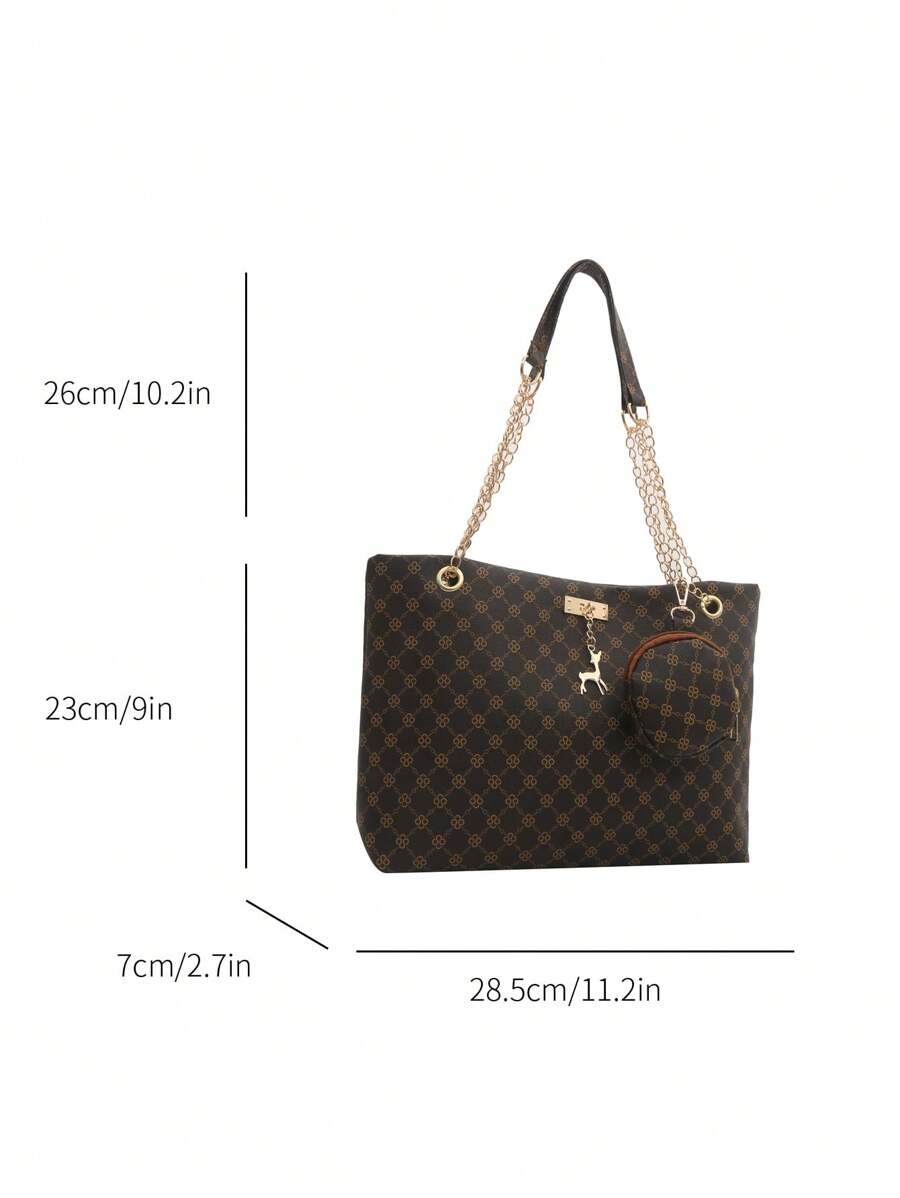 Quiet Luxury Brown Faux Suede Slouchy Tote