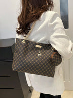 Quiet Luxury Brown Faux Suede Slouchy Tote
