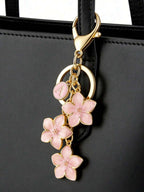 Blossom Butterfly Pearl Initial Bag Charm