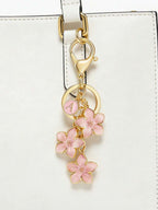 Blossom Butterfly Pearl Initial Bag Charm