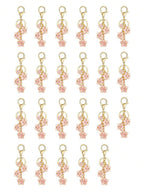 Blossom Butterfly Pearl Initial Bag Charm