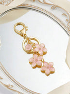 Blossom Butterfly Pearl Initial Bag Charm