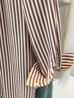 Classic Striped Pocket Button Front Shirt