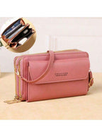 Travel Ready Dual-Zip Phone Crossbody Wallet