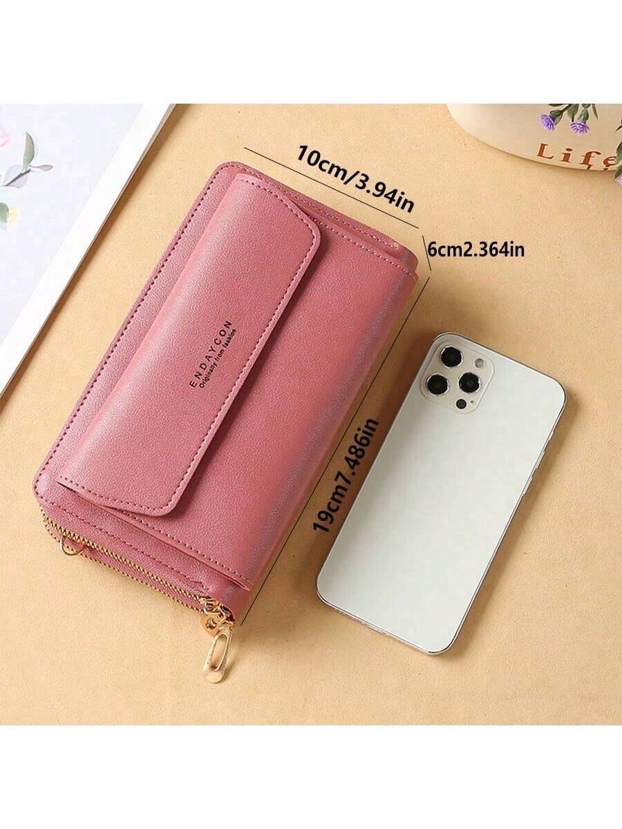 Travel Ready Dual-Zip Phone Crossbody Wallet