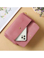 Travel Ready Dual-Zip Phone Crossbody Wallet