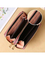 Travel Ready Dual-Zip Phone Crossbody Wallet