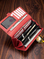 Classic Soft PU Multi-Card Long Clutch Wallet