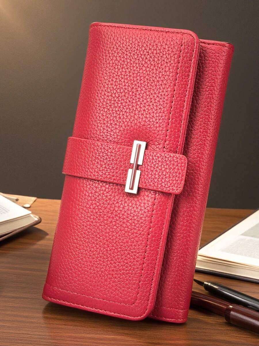 Classic Soft PU Multi-Card Long Clutch Wallet