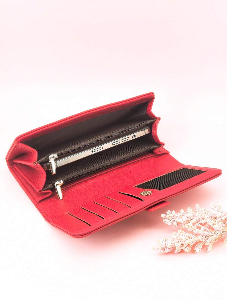 Classic Soft PU Multi-Card Long Clutch Wallet