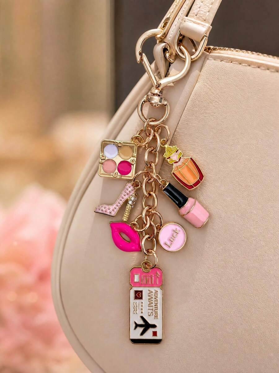 Travel Glam Charm Keychain & Bag Pendant
