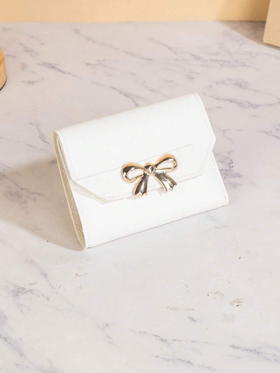 Graceful Bow Accent Everyday Handbag