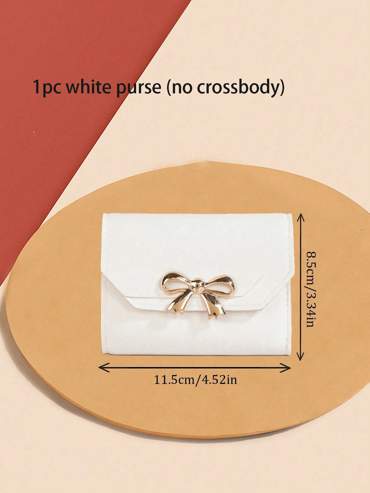 Graceful Bow Accent Everyday Handbag