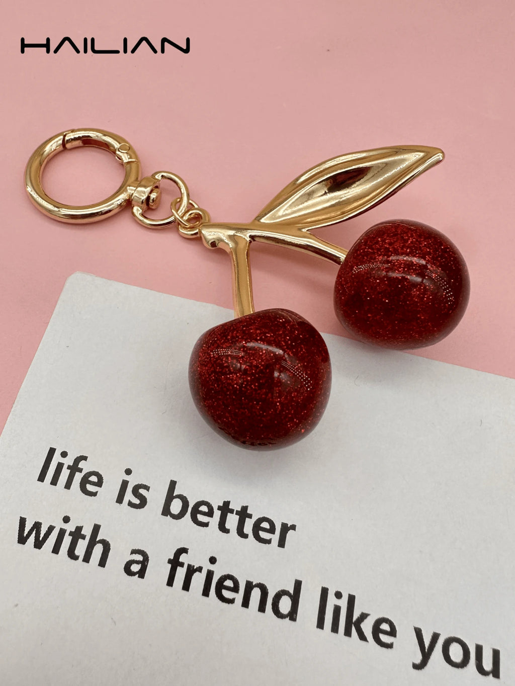 Cherry Duo Gift Box Keychain Set