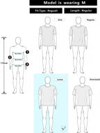 SWAVVY Men's Long Sleeve Patchwork Letter Print T-Shirt